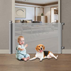 Extra Wide Pets Mesh Safety Gate Extends To 55" For Babies Outdoor Protection