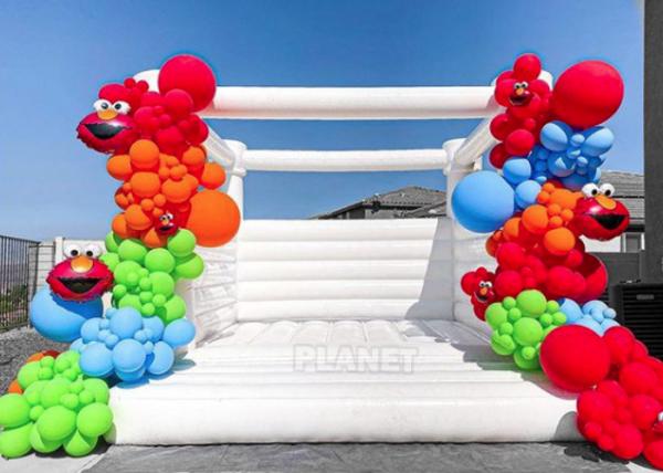 Commercial Grade Wedding Party Used White Bounce Castle Inflatable Bouncy Castle