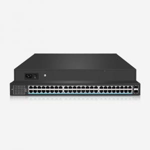 48 PoE+ Ports And 2 SFP Slots Unmanaged Switch With 100Gbps Switching Capacity, Dual Cooling Fans