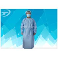 PP Nonwoven Medical Disposable Hospital Gowns With Tie / Magic Stick