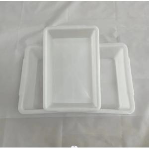 Supermarket Plastic Thickened White Rectangular Storage Ice Tray Display Food Freezer Box