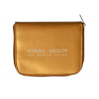 China Travel Makeup Brush Bag With Mirror Cosmetic Pouch Holder on sale