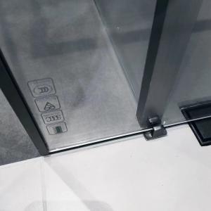 304SS Bathroom Shower Room 1000mm Sliding Shower Door With Frame