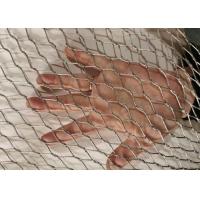 China 1.5mm Metal Rope Mesh 25mm Hole Size Flexible Decorative Rope Mesh on sale