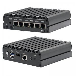 China Network Security Firewall Fanless Mini Pc Pfsense 6 Gigabit LAN Quad Core E3845 J1900 supplier