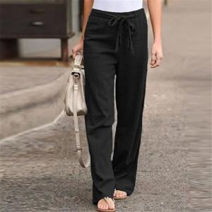China Fashion All Match  Blue Casual Pants Summer Wide Leg Trousers supplier