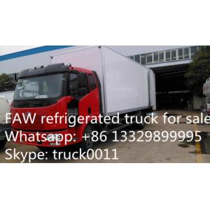 China China famous FAW brand LHD 4*2 15ton refrigerated truck for sale, FAW brand 10tons-15tons cold room truck for sale supplier