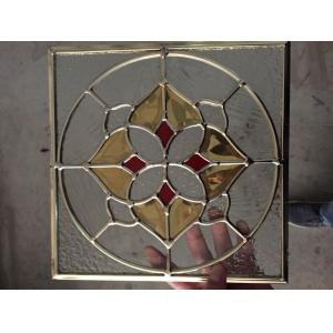 China 7.5mm Single Cabinet Leaded Glass With Brass Zinc Grey Patina Caming wholesale
