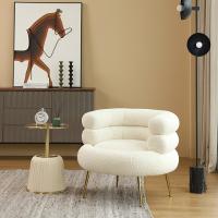 China Fabric Leisure Chair Modern Ins Designer Single White Sofa Chair on sale