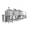 1000L 2000L Stainless Steel 304 Mirror Polish Three Vessel Brewhouse For Craft