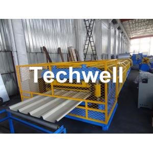 China High Grade 45# Axis Iron Metal Roof Profile Sheet Roll Forming Machine With 0 - 15 m/min Speed supplier