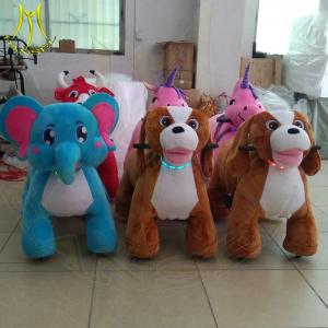 China Hansel plush walking horse toy zoo kids coin operated animal scooter supplier