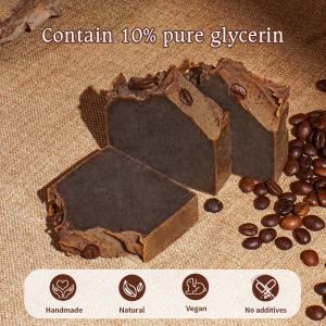 80G/pcs Coffee Facial Soap Cold Process Fruit Scented Hand Soap
