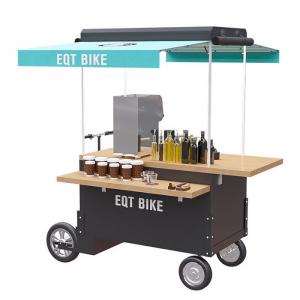 Wood Box Structure 48V 4500w Tricycle Vending Cart