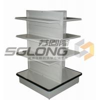 China Four Way Supermarket Display Shelves Convenience Store Racks Q195 Material on sale