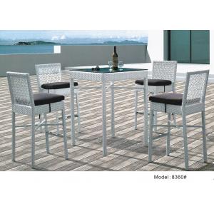 China 5pcs wicker rattan outdoor furniture  high back bar chair table -8360 supplier