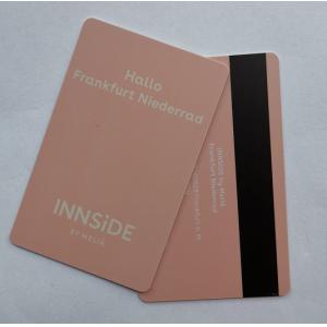 Printed Magnetic Strip Card PVC Material Hotel Door Key 0.76mm Thickness