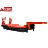 China Anti - Shock Tyre Heavy Duty Trailer Concave Low Bed Trailer Dual Line Brake System wholesale