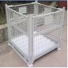 China Collapsible Warehouse Stacking Racks Foldable Heavy Duty Metal Pallet Bins wholesale