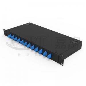 12 SC Port Rack Mount Fiber Patch Panel With SC/UPC Adapters And 1m Pigtails