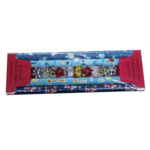 China Fancy Gift Wrapping Paper Set With Bow And Ribbon for Christmas Wedding Party supplier