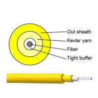 China YTTX Tight Buffer Simplex Indoor Singlemode SM G652 G657 Fiber Optic Cable Corning on sale