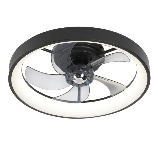 Wholesale factory App Control 6 Speed Smart Ceiling Fan Light with Remote Control ABS 3 Blades Silent LED Fan Lamp for Bedroom Living Room