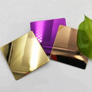 Stainless Steel Plate Sheet AISI 316 304 Rose Gold Titanium Gold Mirror