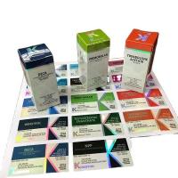 China Polypropylene Custom Vial Labels with Removable Adhesive and Lamination Finishing on sale