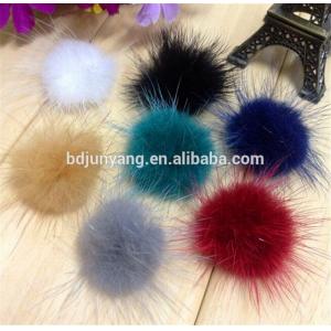 China Small fur ball key chain car and bag pendant supplier