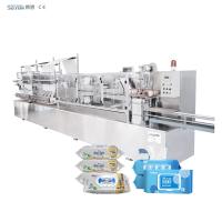 High Speed Baby Wet Wipe Making Machine 30-120 Pcs Pack Dose Control Liquid Filling System