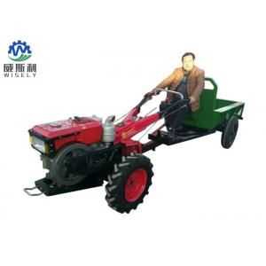 Multifunctional Walk Behind Garden Tractor With Mini Trailer Compact Structure