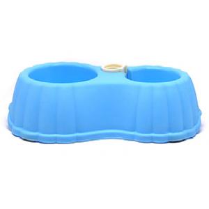 China Double Bowl Of Pet Pumpkin For Dogs, Cats Or Other Small Animals Wholesale Plastic Eating Bowls plastic puppy bowls supplier