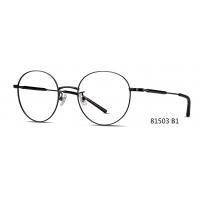 Round Eye Metal Frame Acetate Eyeglass Classical For Men Women