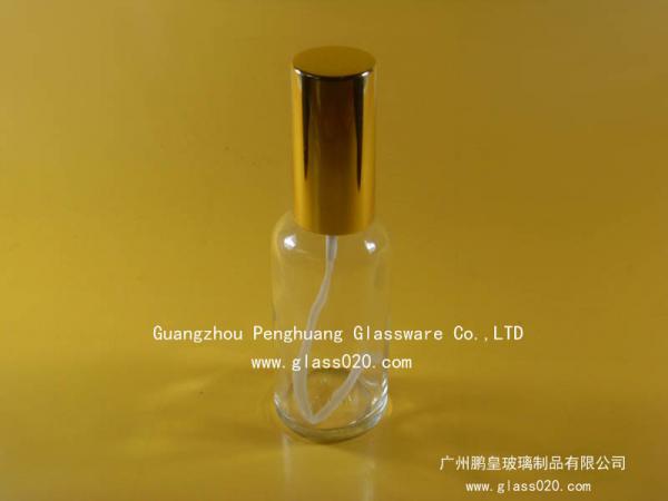Botella de cristal del dropper transparente, botella de cristal de alta calidad