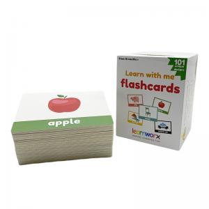 Recycled Learning Flash Cards CDR PSD Design For Children Word Education