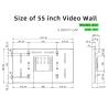 China 55 Inch BOE SCREEN 0.88mm Gap Advertising Led-Video-Wall-Panel Digital Video Wall DID LCD Video Wall Panel Matrix Splicing Screen wholesale