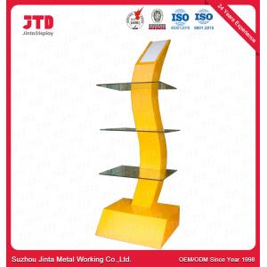 Customized Steel Q195 Shop Display Shelving With Lighting Special Shape