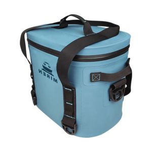 China Blue Color 12 Can Cooler Bag , Soft Insulated Lunch Bag Waterproof For Picnic on sale
