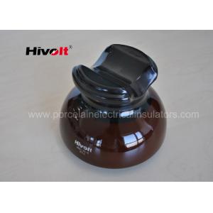 China ANSI Standard 55-4 Pin Type Insulators Brown Color With Radio Free Glaze supplier