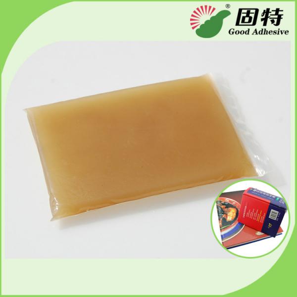 Amber Color Block Bookbinding Hot Melt Glue For Book-Facing , Cloth-Bound
