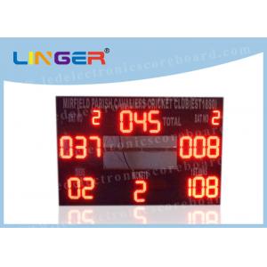 China Different Color LED Cricket Scoreboard For Outside Hanging / Mounting Installation supplier