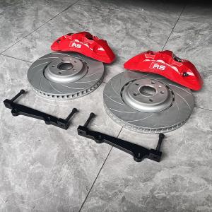 China Audi A5 Upgrade Car Brake Caliper Kit 6 Big Pot Red Color Monoblock Calper supplier