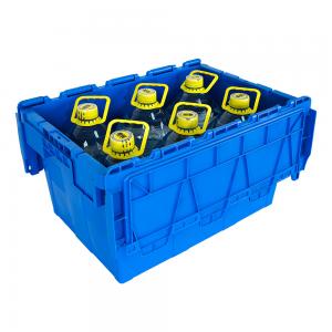 China Workshop Nesting Container Industrial Storage Tote PP Box for Shipping and Moving supplier