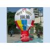 Outdoor Men's Suits advertising inflatable ground balloon with flags around made