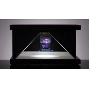 China Floating holographic picture quality 3D Hologram Pyramid Display Showcase 3 Side supplier