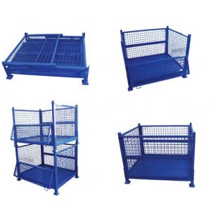 China Industrial Collapsible Steel Wire Mesh Pallet Box Container supplier