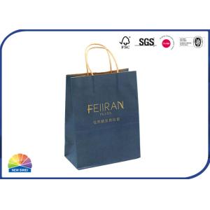 China Bolsas de papel medias Matt Lamination With Handles Customized de Kraft que hacen compras supplier