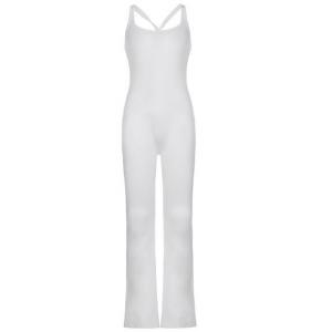 Small Quantity Garment Manufacturer Womens One Piece Bodycon Sleeveless Backless U-Neck Jumpsuit