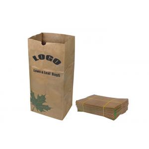 Lawn And Grass Paper Garbage Bag Square Bottom Brown Color Biodegradable